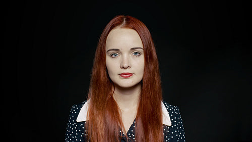 Beautiful confident woman smiling