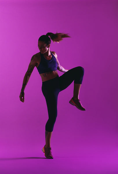 Fit woman doing core strength workout