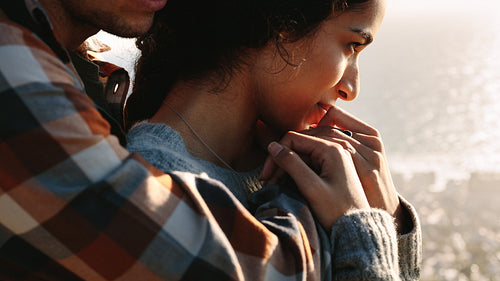 Couple in love on vacation