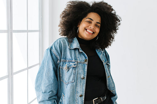 Attractive woman stylish outfit