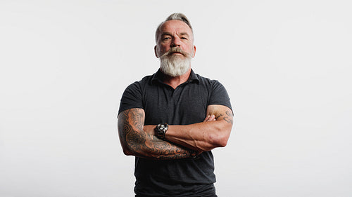 Senior man with beard