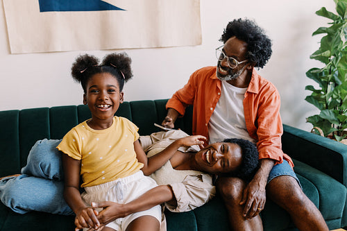 Quality time in a happy home with a loving family