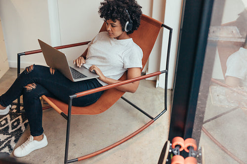 IT professional working on new software development