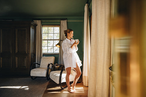 Vacationing in a luxury hotel