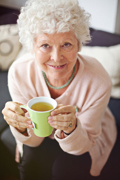 Senior Woman Enjoying Her Tea