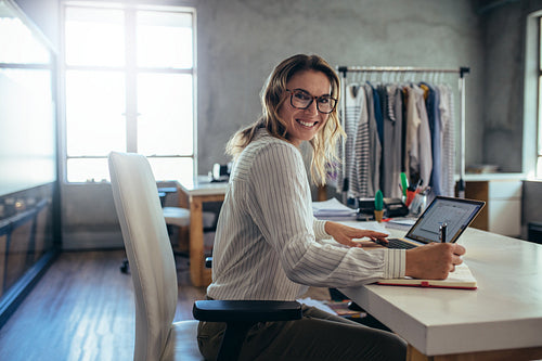 Successful online store owner