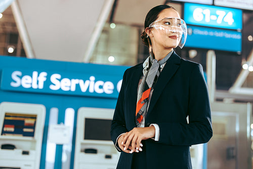 Airport ground staff working during pandemic