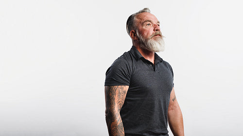 Senior man with white beard