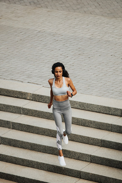 Sporty woman doing running workout
