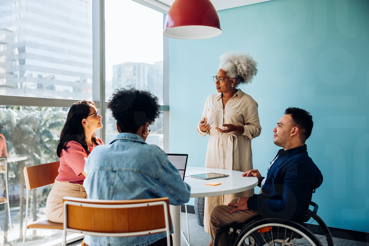 Sharing direction: Senior woman outlining the next steps – Jacob Lund ...