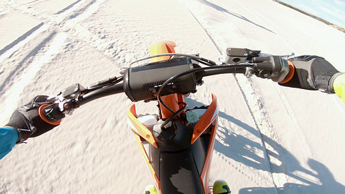 Bike action in the desert
