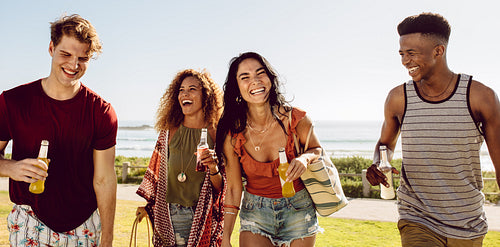 Friends enjoying outdoors