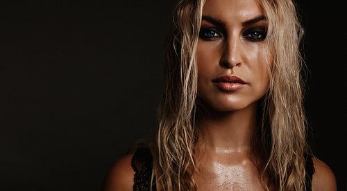 Beauty portrait of beautiful young woman