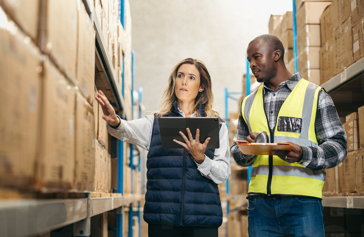 Stock Control Associate Warehouse colleagues doing stock control – Jacob Lund Photography Store ...