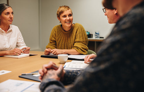 Business team meeting in conference room