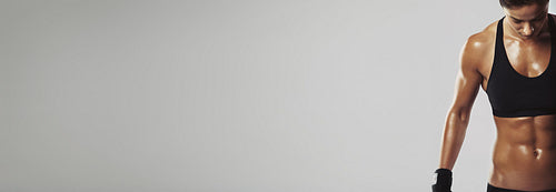 Fit woman after workout