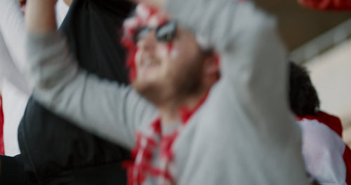 England soccer fans enjoying the victory