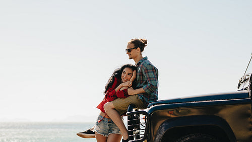 Beautiful couple on vacation