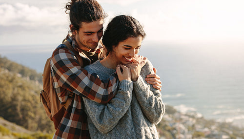Couple on a romantic vacation