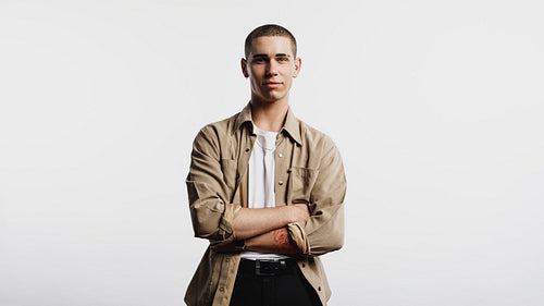 Portrait of young man