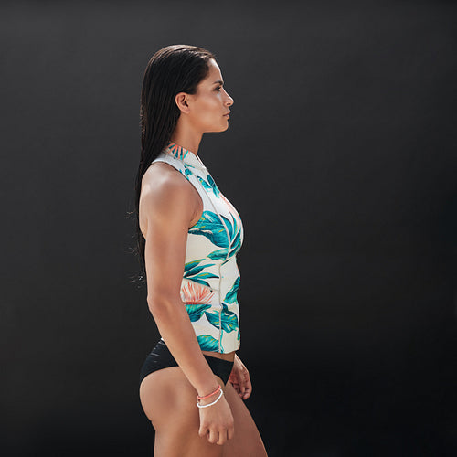 Attractive young female fashion model