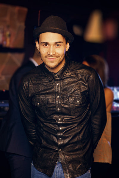 Handsome Man Wearing Hat Smiling for the Camera