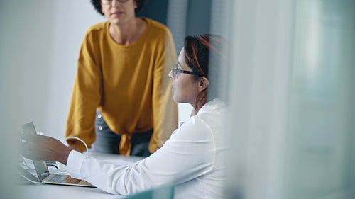Professionals having a brainstorming meeting in the office