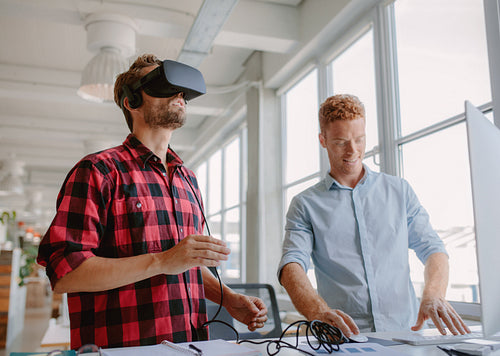 Young developers improving virtual reality glasses