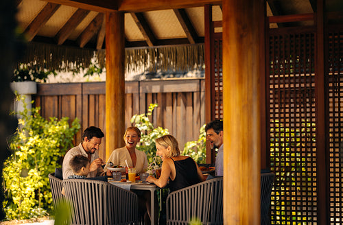 Family enjoying quality time creating cherished memories at a beautiful resort