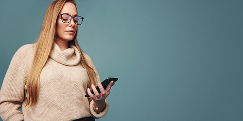 Reading an important text message