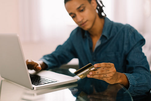 Online shopping at home