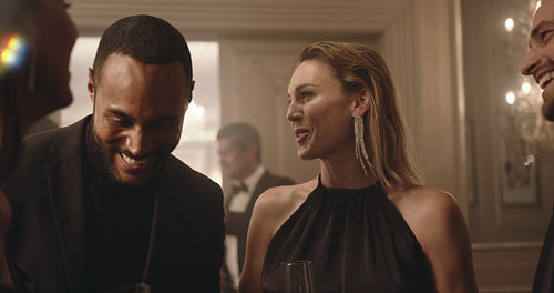 People having a good time together at a party