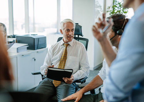 Business people having a meeting in office