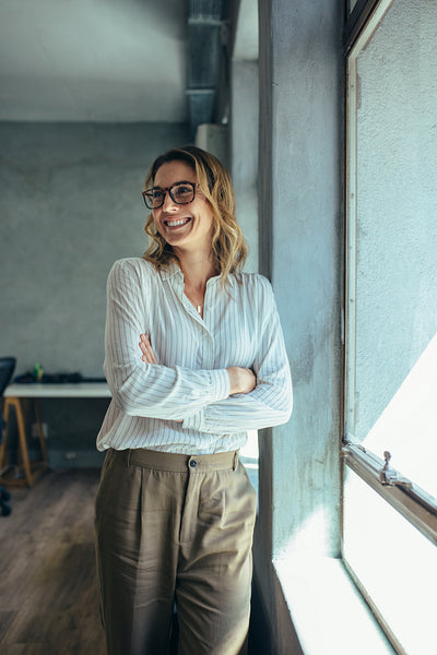 Small business owner in office