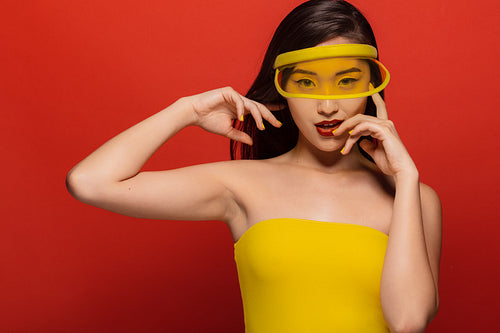 Beautiful girl in summer style