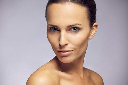 Gorgeous young model with perfect complexion