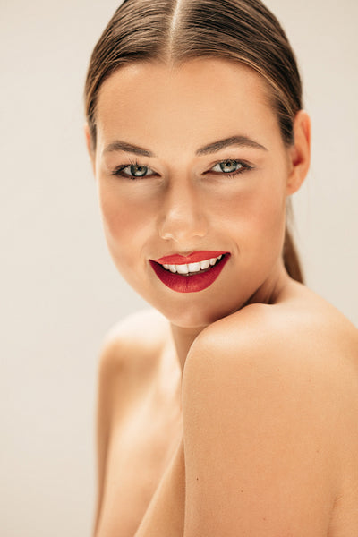 Beautiful young woman with fresh skin