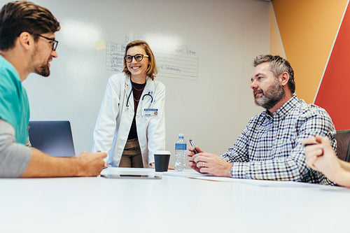 Group of medical staff in a meeting