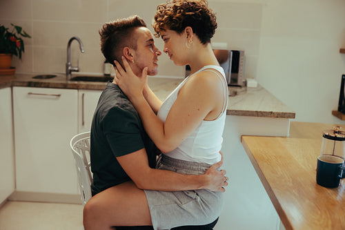 Romance in the kitchen