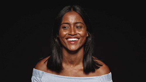 Portrait of a smiling young woman