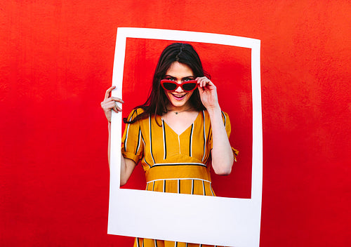 Posing for social media