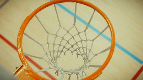 Basketball shots through the hoop