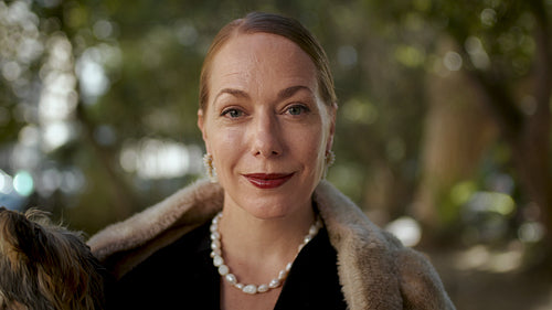 Glamorous mature woman portrait