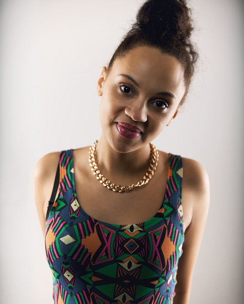 Beautiful young woman in stylish outfit