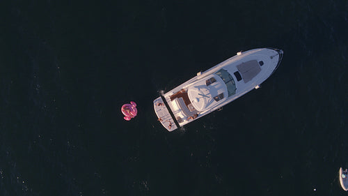 Friends enjoying a day on the yacht