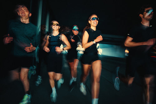 Night running with a focused group brings the club together outdoors