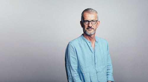 Portrait of senior man