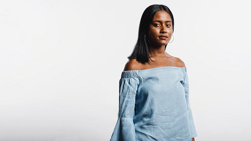 Portrait of a fashionable woman