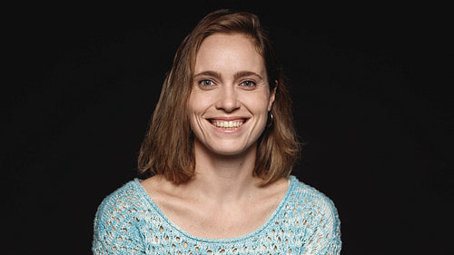 Portrait of a cheerful woman