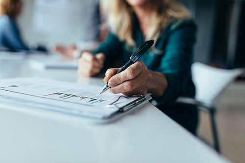 Checking the diagrams of the business